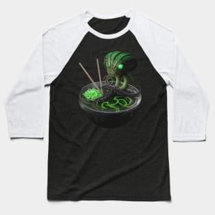 Bowl of Alien Ramen Noodles Baseball T-Shirt